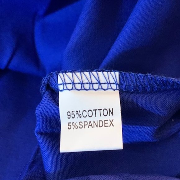 Taydey Women's Royal Blue A-Line Pleated Side Zip, Button Midi Skirt XL NWT - Picture 7 of 8